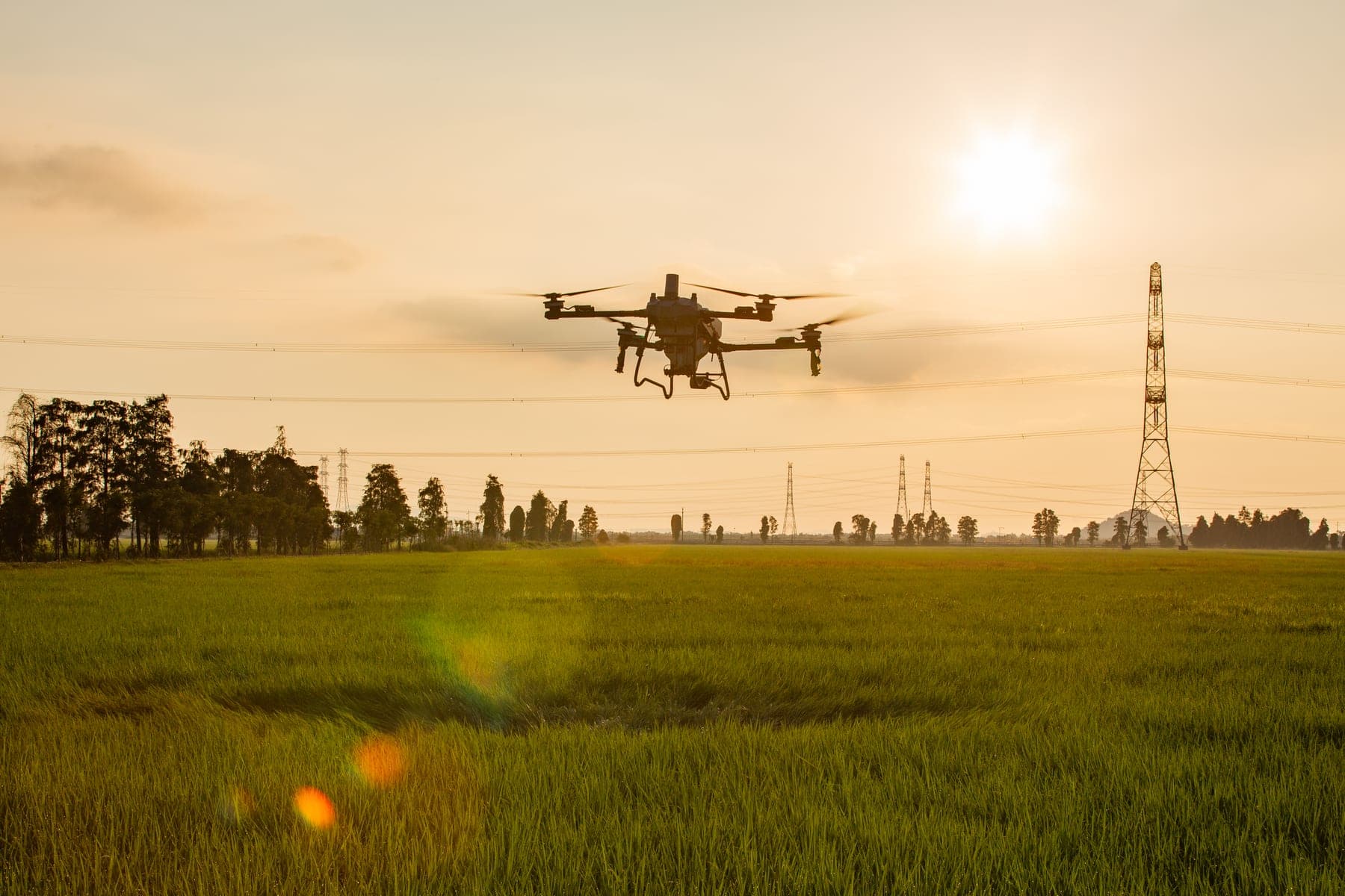 DJI Agras T70P Aircraft and Spraying System view 3