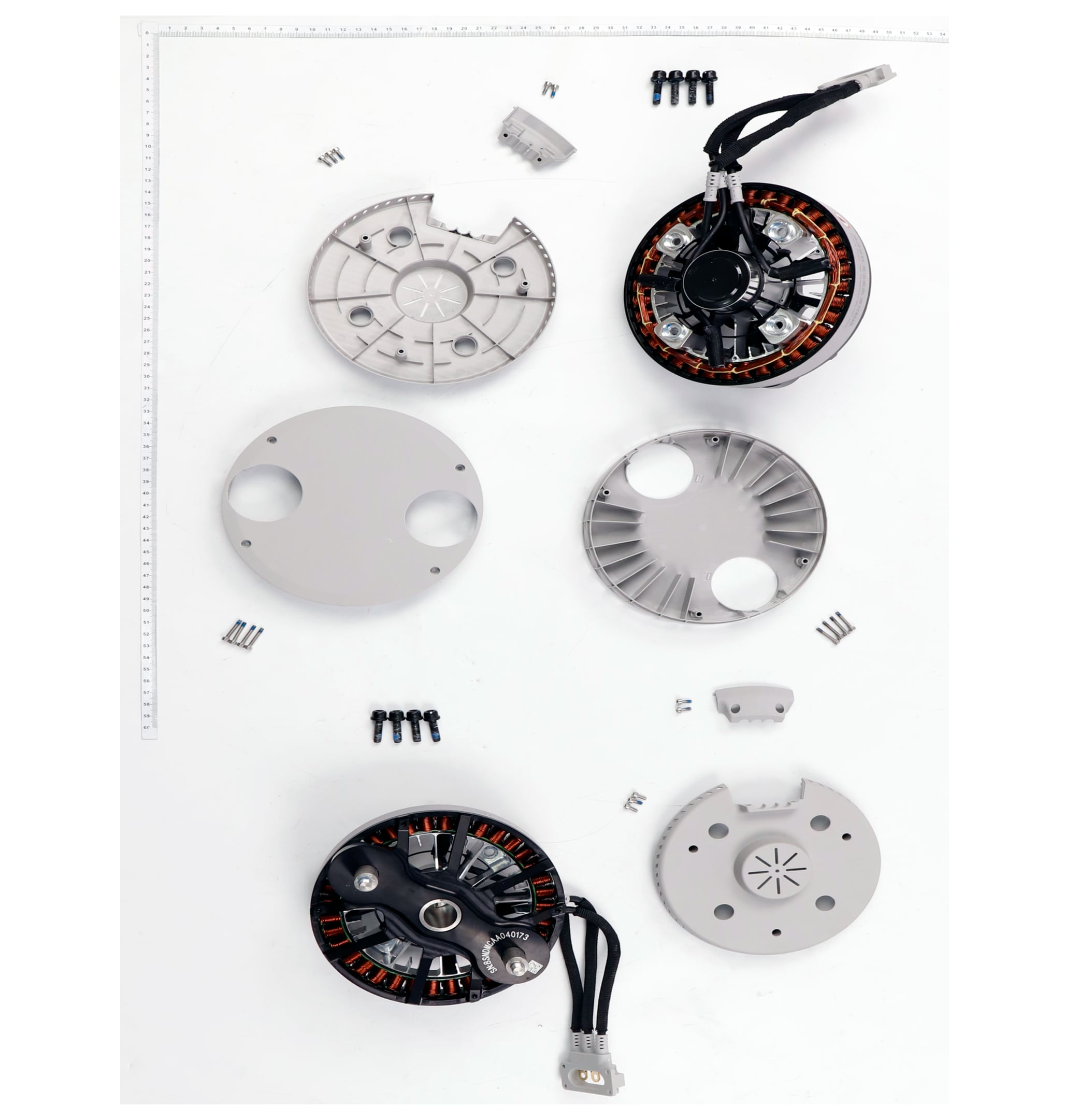 T100 Motor exploded parts diagram