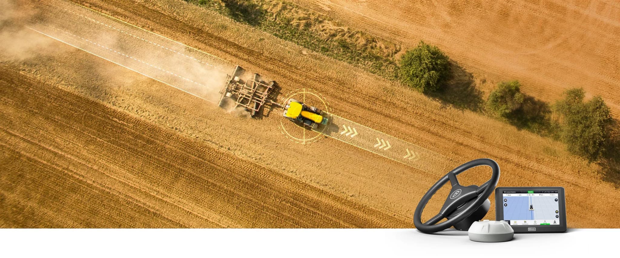 FJD AT2 Auto Steer System in the field