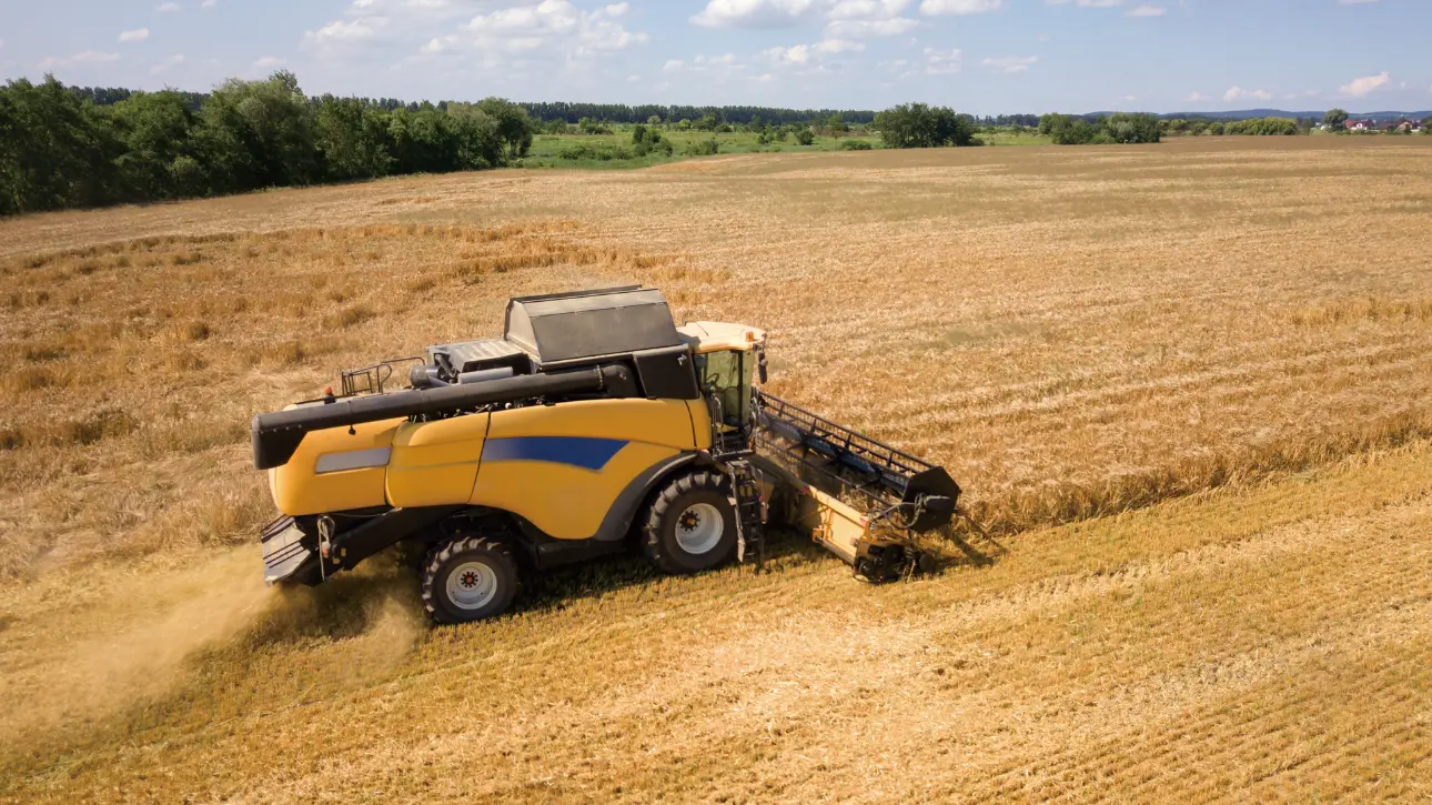 FJD 360 OmniView on a combine harvester