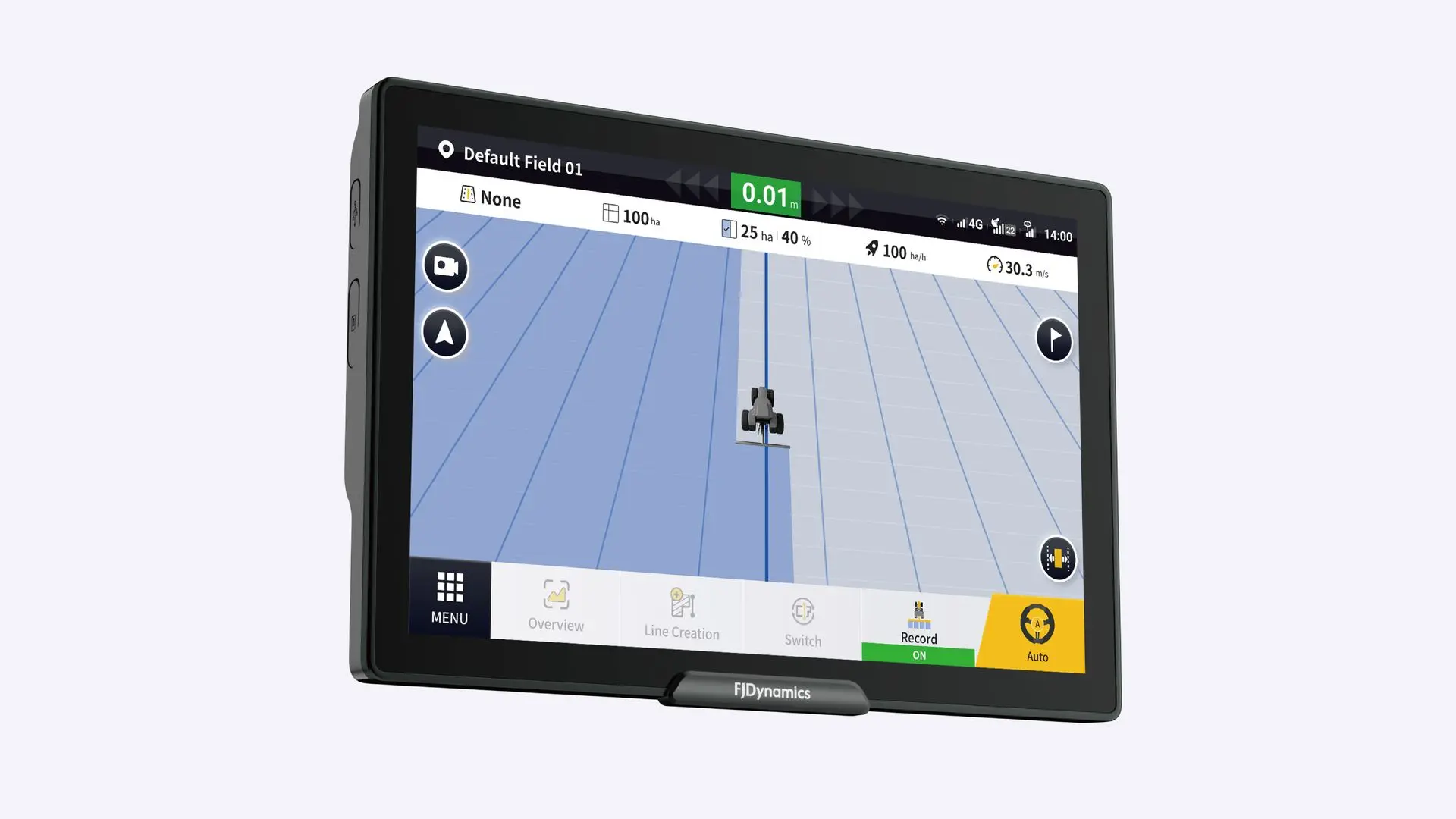 FJD AT2 Max 12.1-inch display