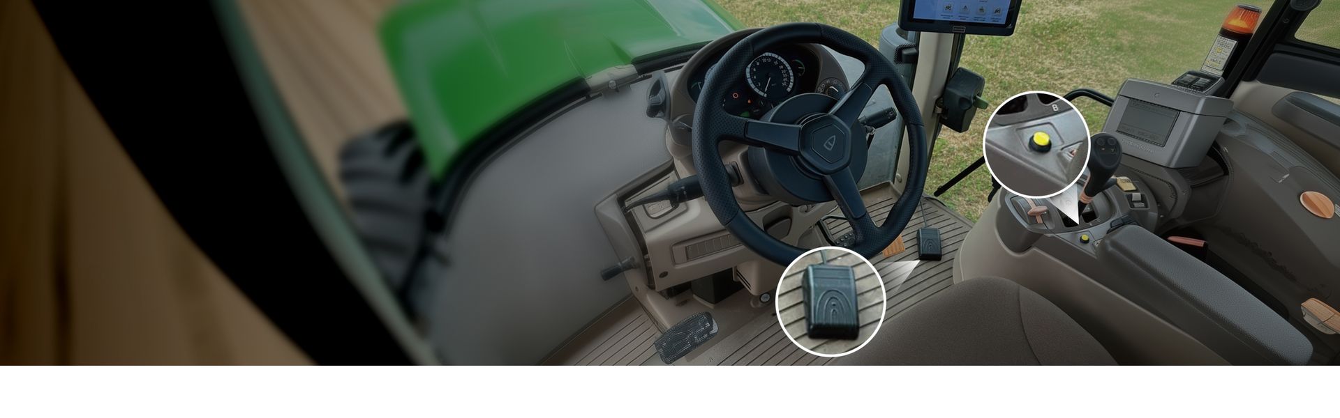 FJD Easy Switch button and pedal in the cab